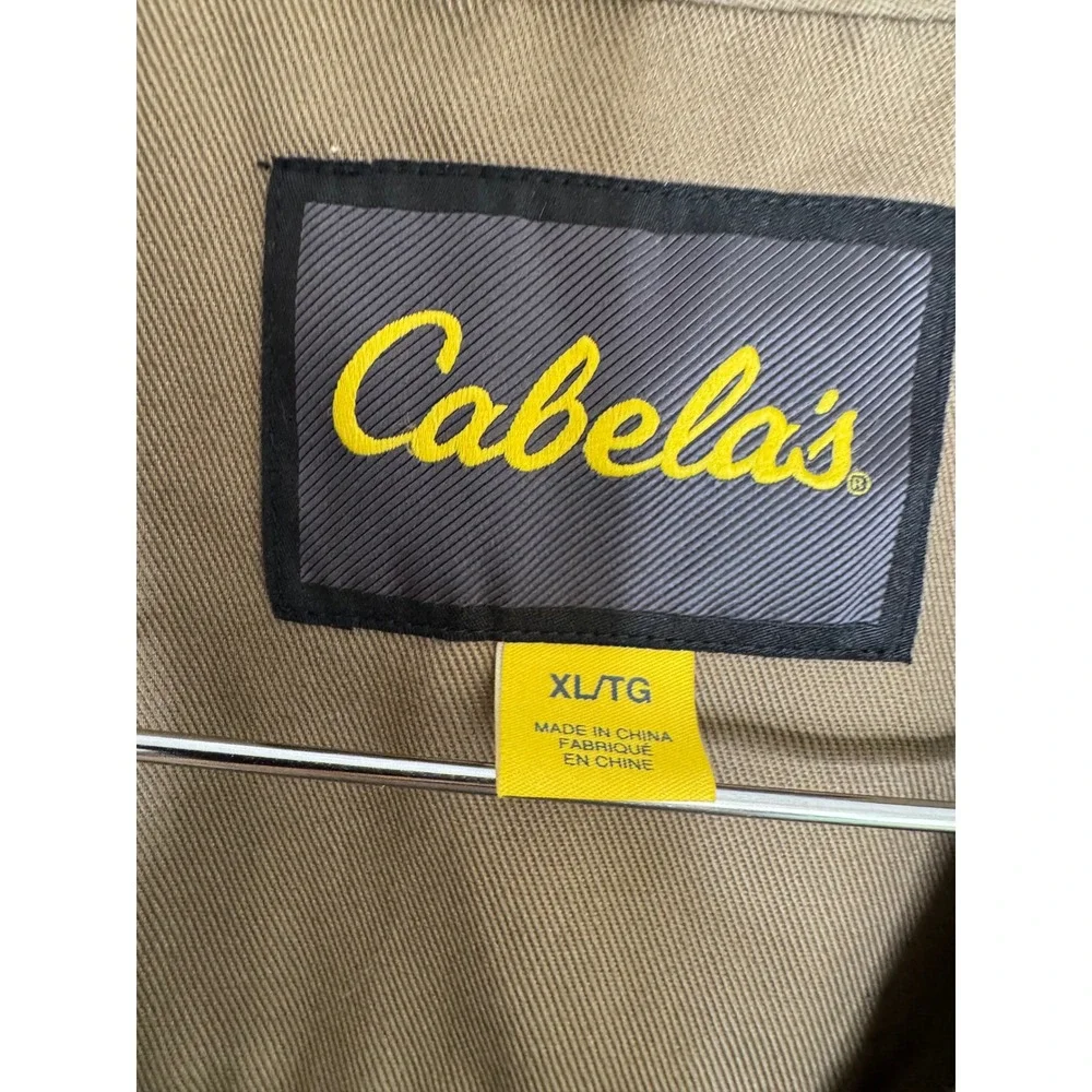 Cabelas Outdoor Gear XL Hunting Fishing Vest Camel Tan Vented Mesh Pockets Brown